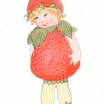 Wild Strawberry Vintage Fairytale Illustration